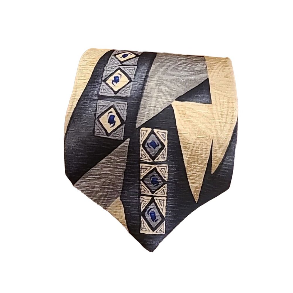 Braggi By Louis Raphael Tie Silk Designers In Motion Miami Blue Casual Formal